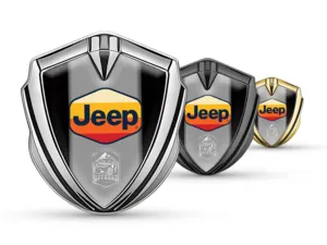 Jeep Metallico Cupolato Emblema Durevole Elegante Forma